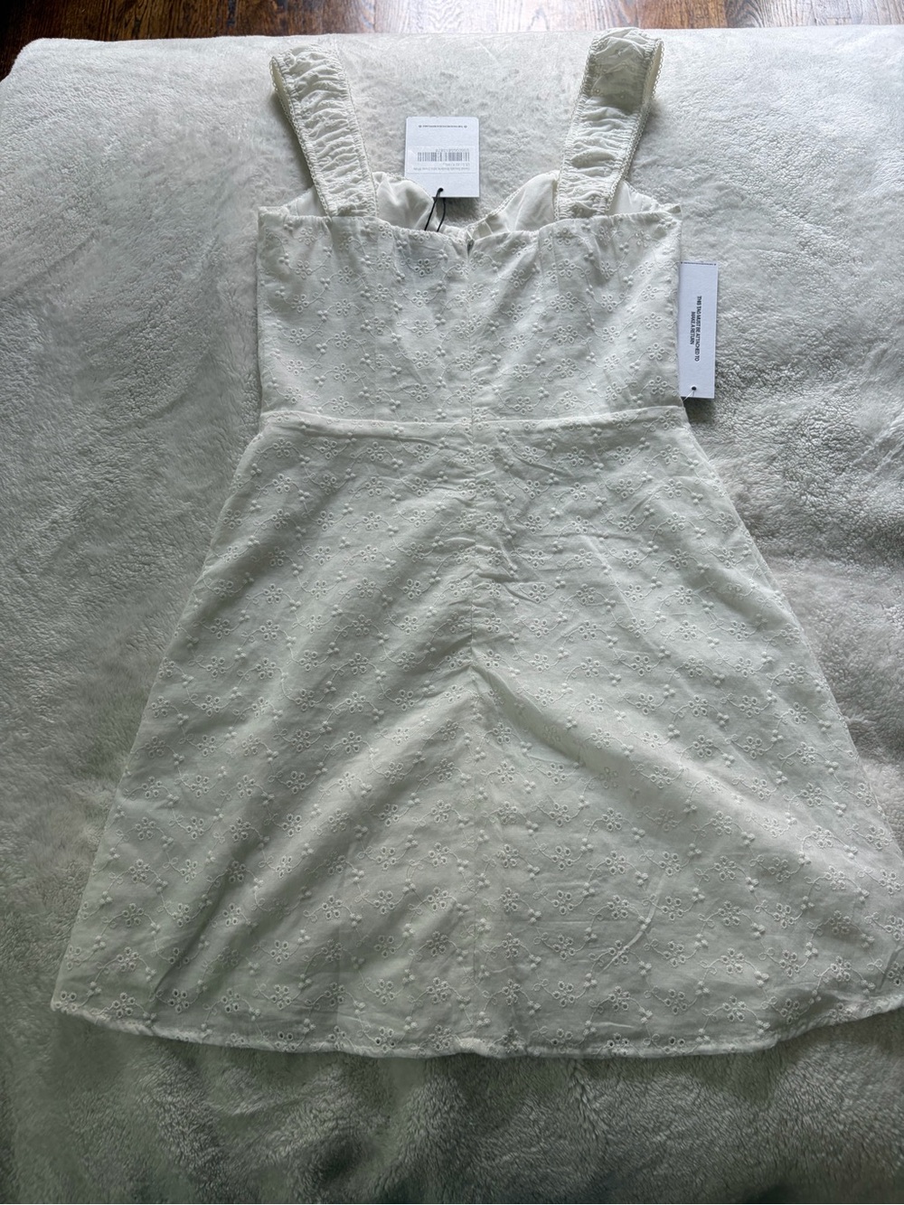 Princess Polly White Eyelet Mini Dress - Picture 5 of 5